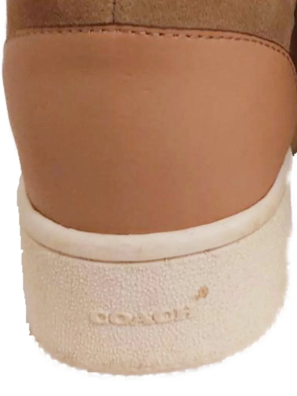 Coach C220 High Top Sneakers in Mushroom/Oat